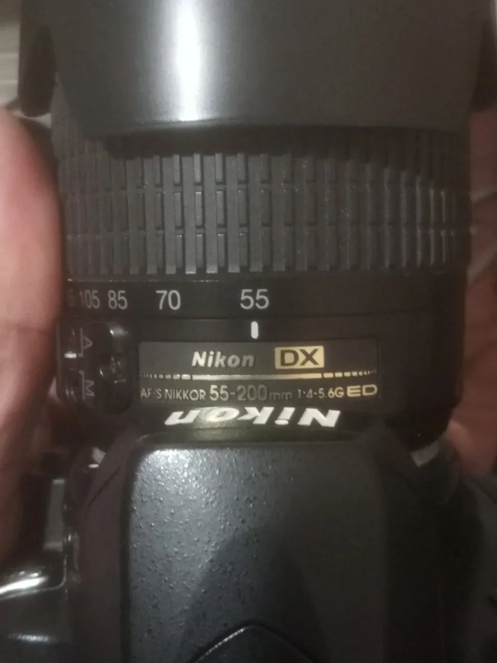 Nikon D40 6.1MP DSLR Camera Kit/AF-S DX 55-200mm Lens For Parts Only